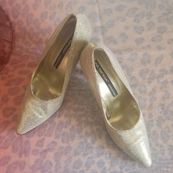 Via Spiga  Collection Metallic Gold Pump, sz. 7.5 - Picture 2 of 6